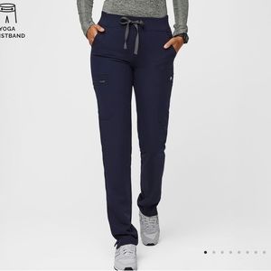 Yola skinny scrub pants medium Navy